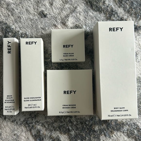 REFY Other - REFY 5 Piece Cream blush bronzer brow body glow gloss highlighter SET